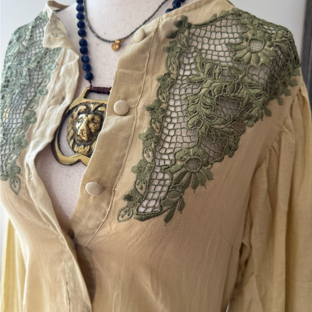 I Put a Spell on You Cutwork Embroidered Blouse by Chasing Unicorns - Picture 8 of 13